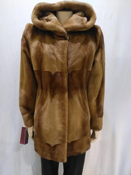 Chaquetón de lomos de visón rasado, referencia Marta